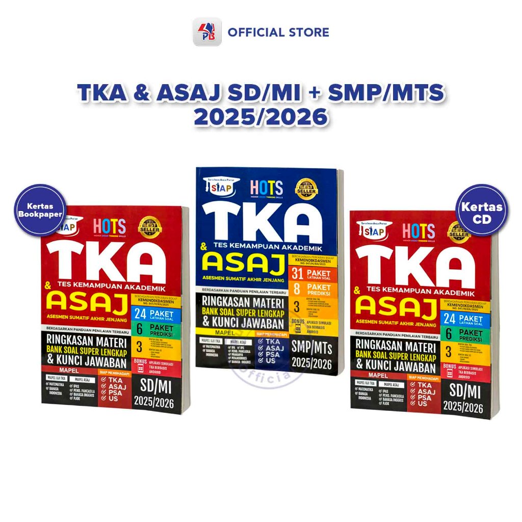 TKA SD 2025 Book/2026 and TKA 2025 Book/2026 SMP: READY FOR TKA & ASAJ ...