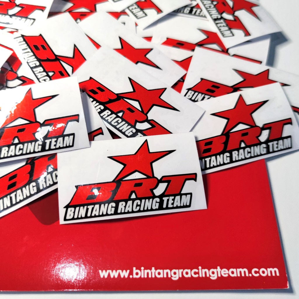 ORIGINAL BRT STICKER BRT CUTTING STICKER RAISED Star Racing Team ...