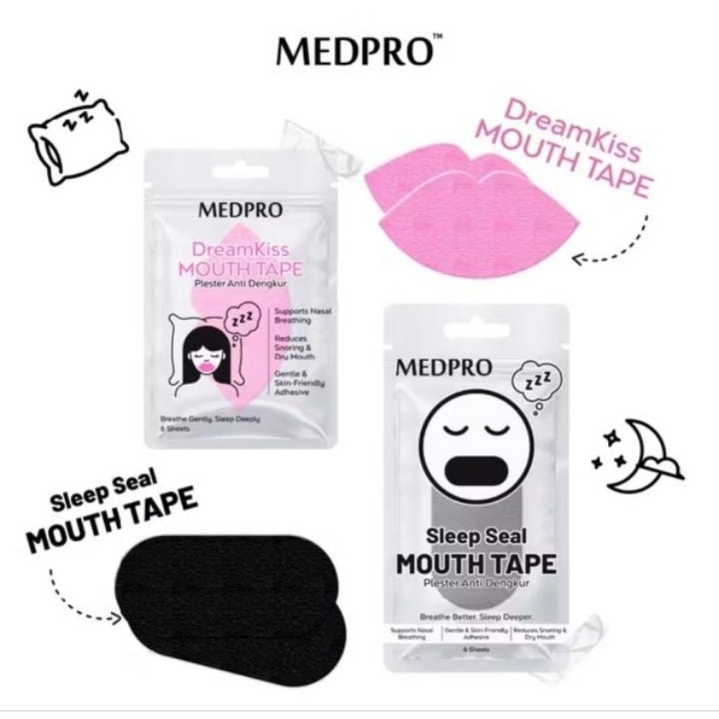 MEDPRO MOUTH TAPE 6 SHEETS (anti-Snoring Plaster) | Shopee Philippines