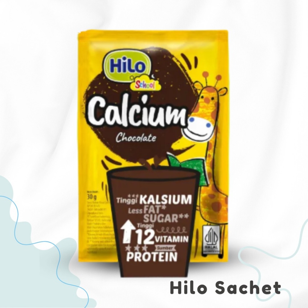 HILO SCHOOL CHOCLATE 10 Sachets (1 Pack) High Calcium Low Fat Milk 10 ...