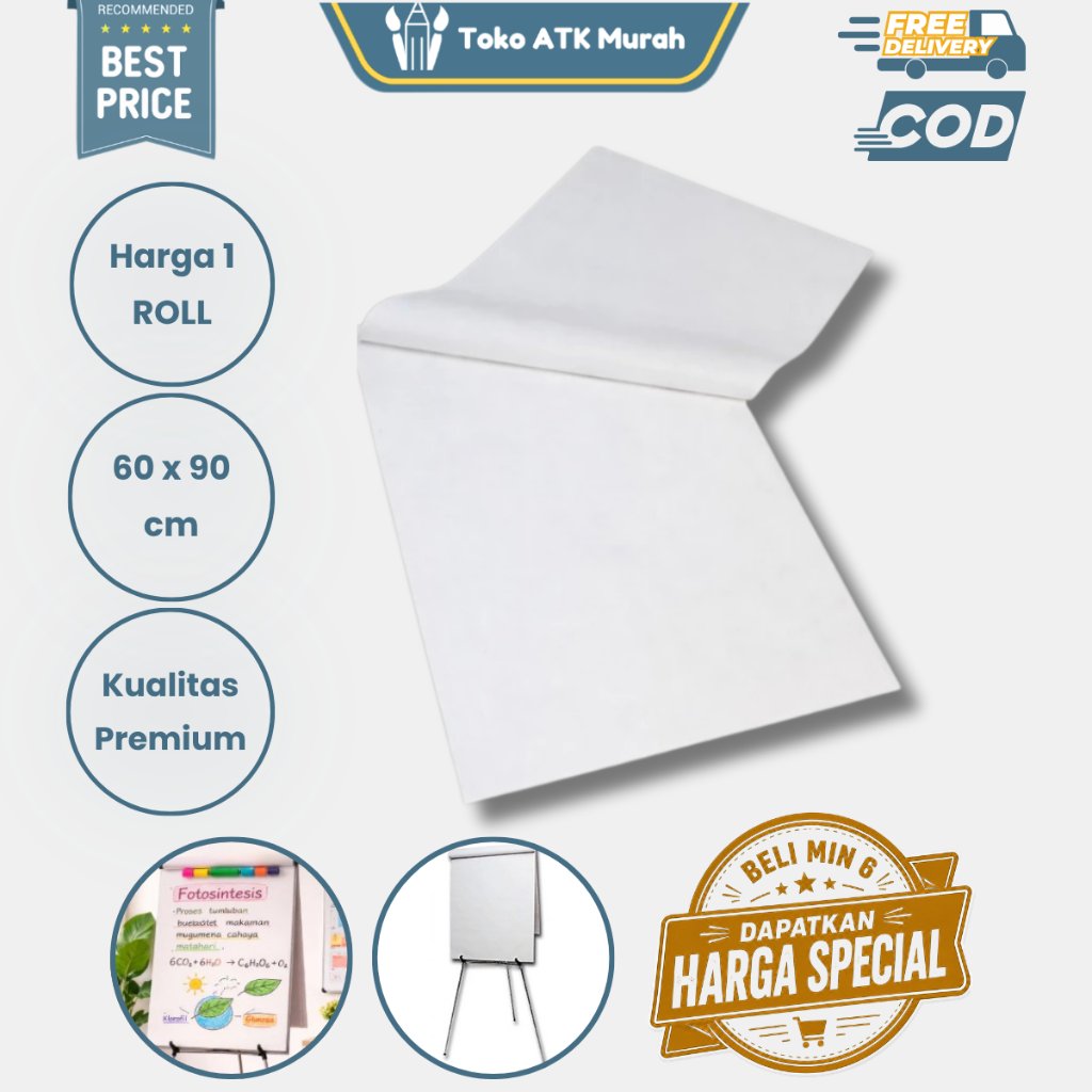 Flipchart Paper 60x90cm Contents 25 Sheets | Flip Chart Paper POLOS for ...