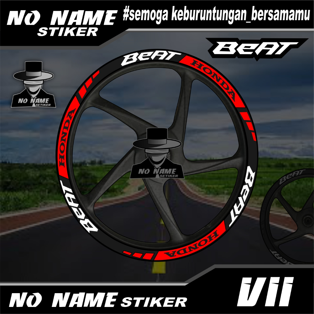 Rim stickers, rim stickers, rim cutting stickers (V11) HONDA BEAT ...