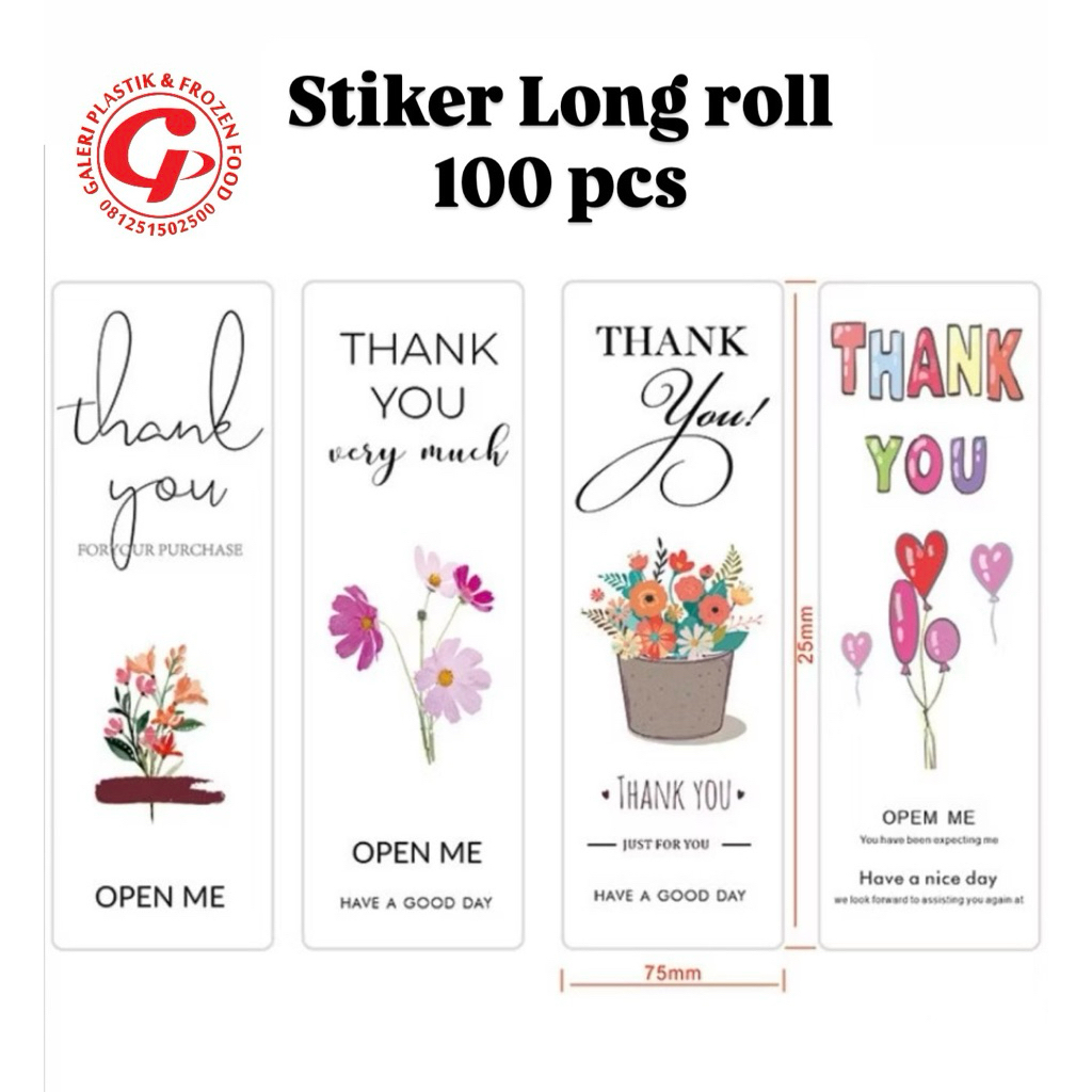 Thank You Open Me Seal Stickers 120pcs ~ FROZEN FOOD PLASTIC GALLERY ...
