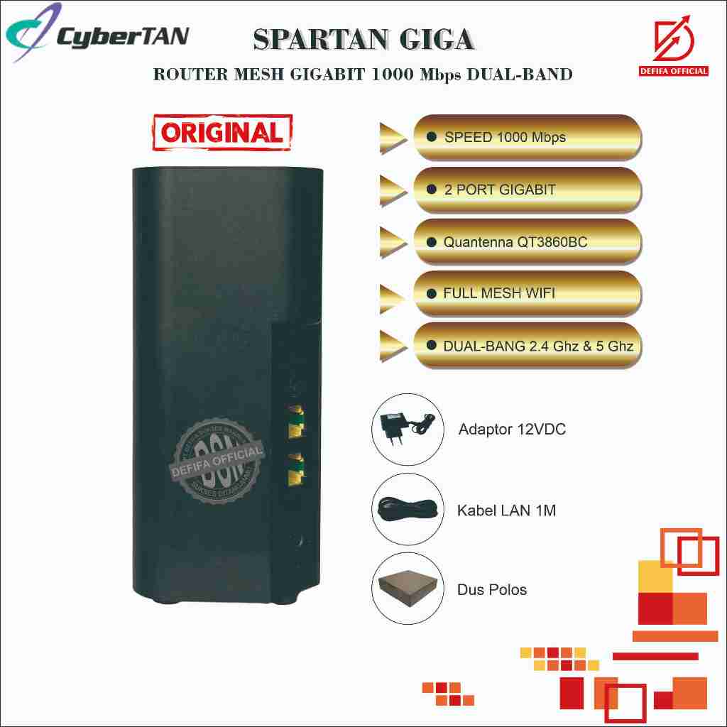Spartan Dual Band Quantenna QV860 Mesh WiFi Router Gigabit | Shopee ...
