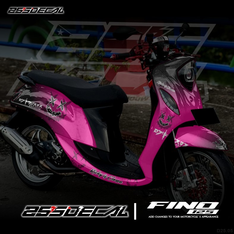 Decal Sticker Yamaha Fino FI 125 Full body Fullblock Racing Graphic ...