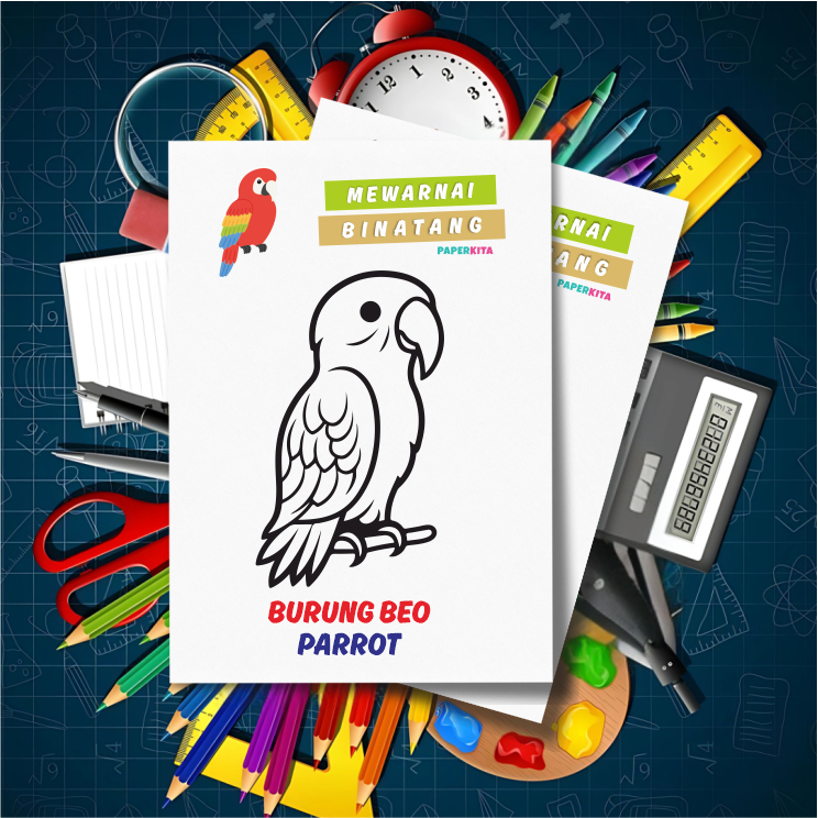 Package of 50 Children's Coloring Sheets, a5 HVS Worksheet Paper ...