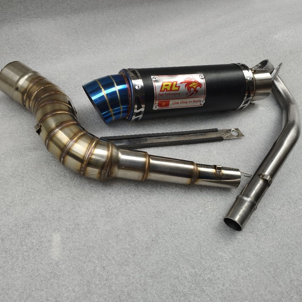 RL Red LEO Blue Exhaust muffler full system kriss 100 110 120 xrm 100 ...