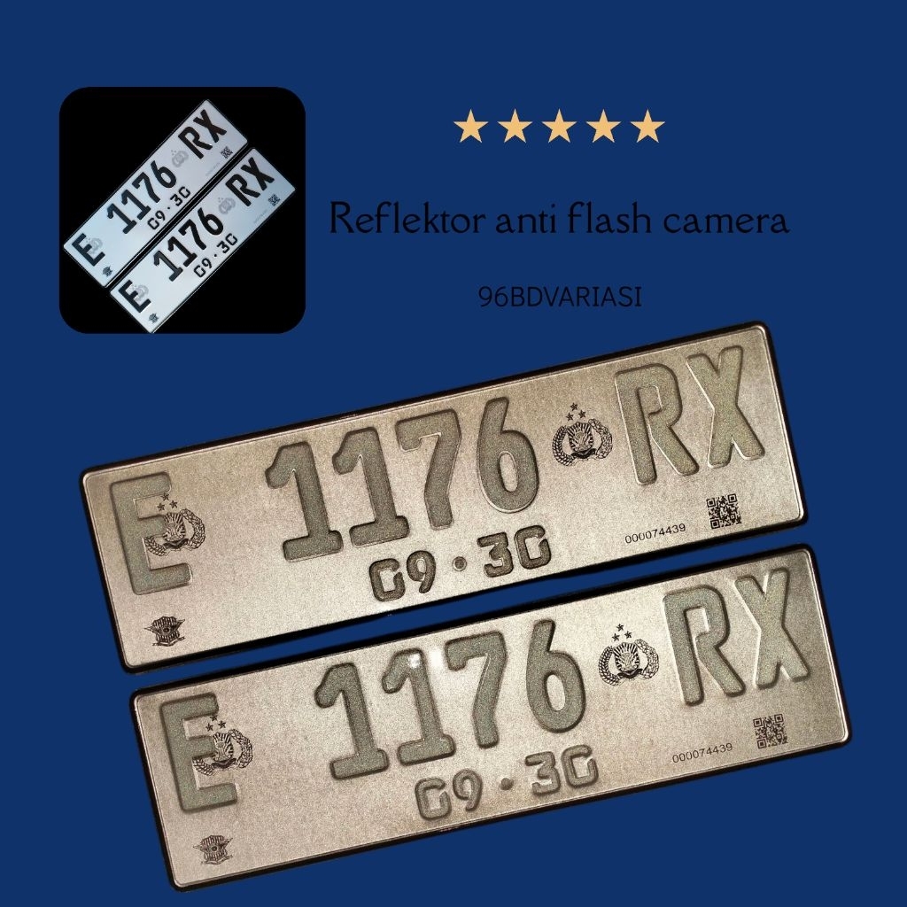 Full reflective barcode car plate Anti flash | Shopee Philippines