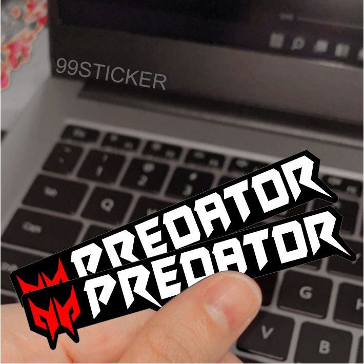 Embossed testur stickers, 2pcs predator logos, WHITE and HOLOGRAM ...