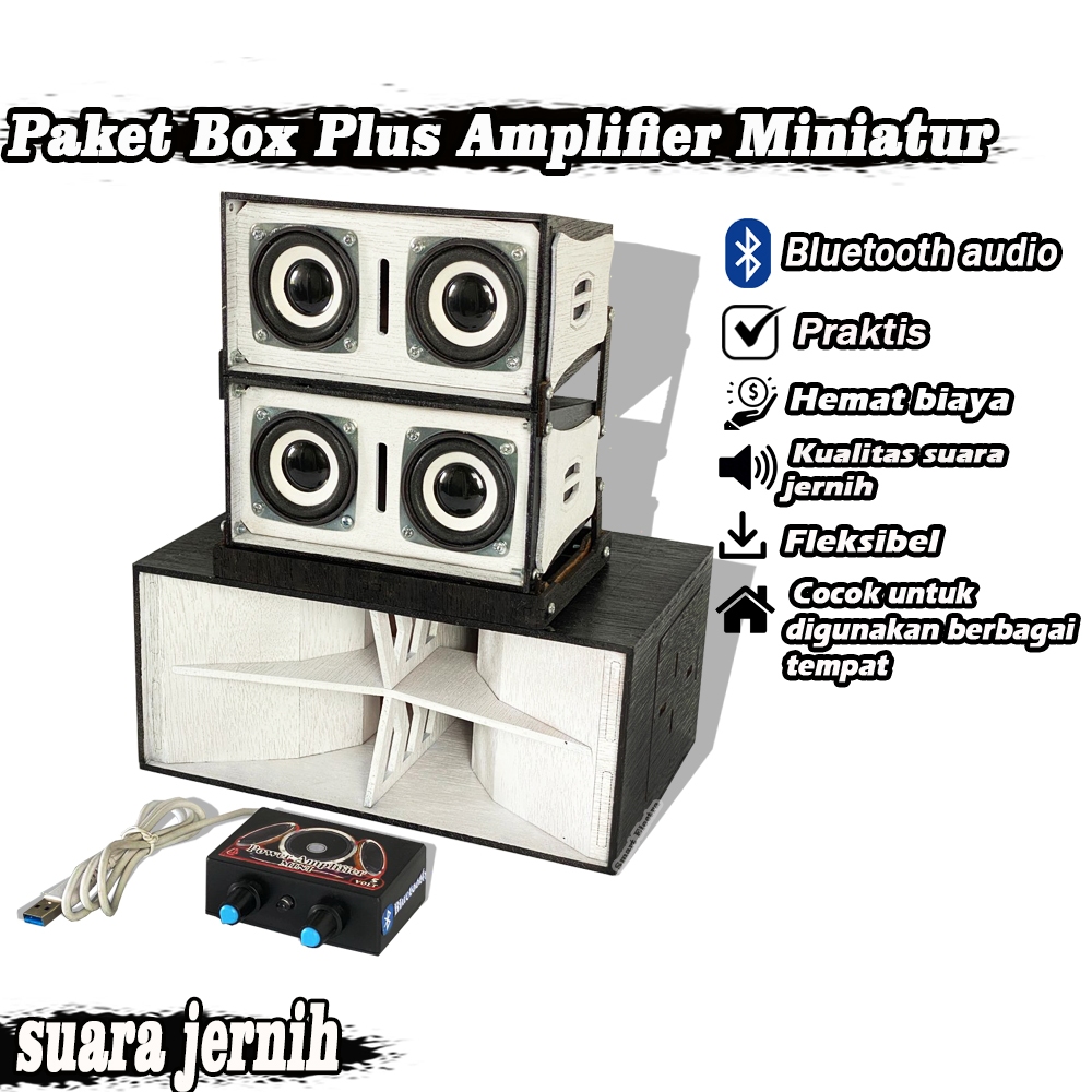 KIMOCHI 3 INCH White Miniature Speaker Box Ready to Use | Shopee ...