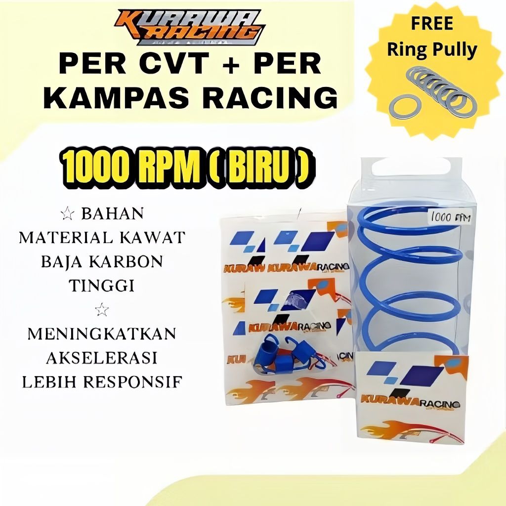 1000RPM CVT Spring + 1000RPM Double Clutch Spring for ALL MATIC KURAWA ...