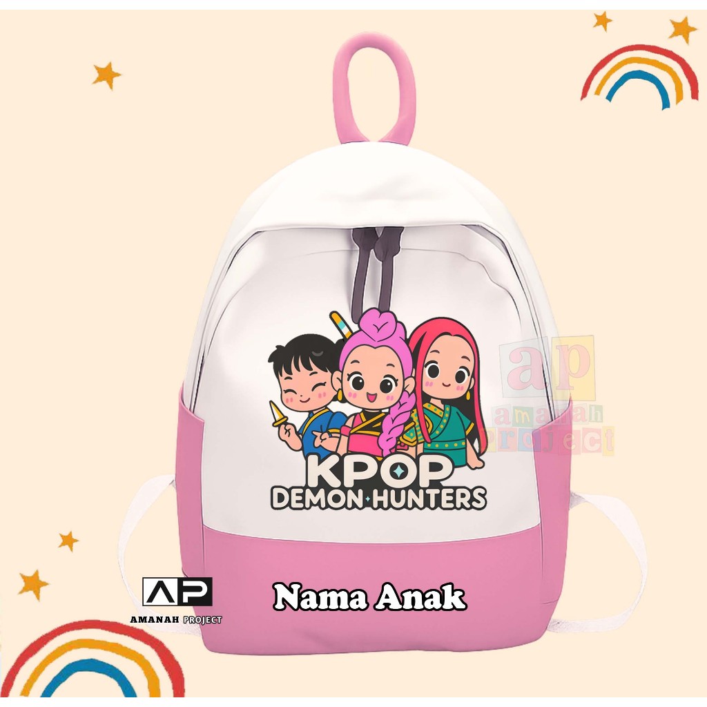 Huntrix Chibi Kpop Demon Hunters Girls' Backpack, Latest Children's