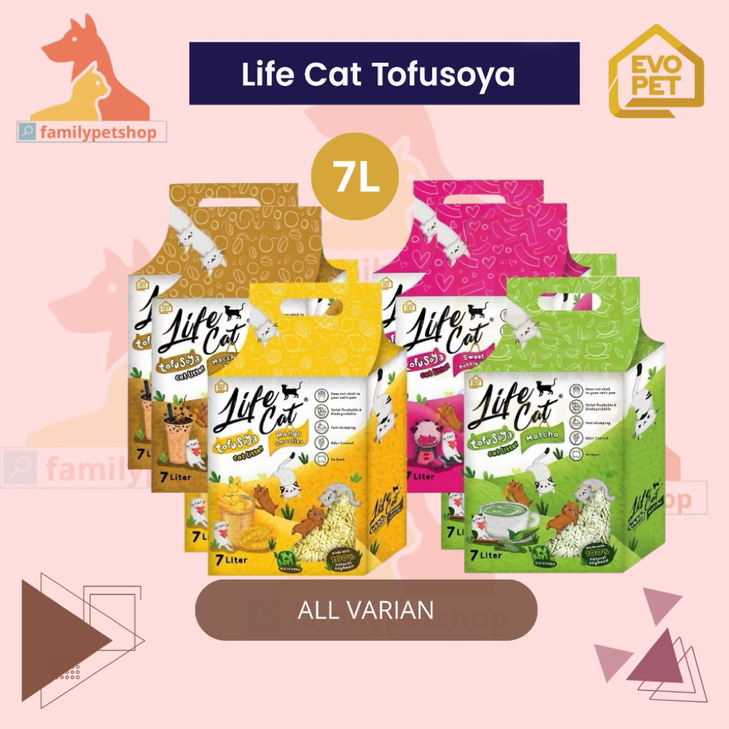 LIFE CAT TOFU SOYA CAT LITTER CLUMPY CAT FOOD 7 Liters | Shopee Philippines