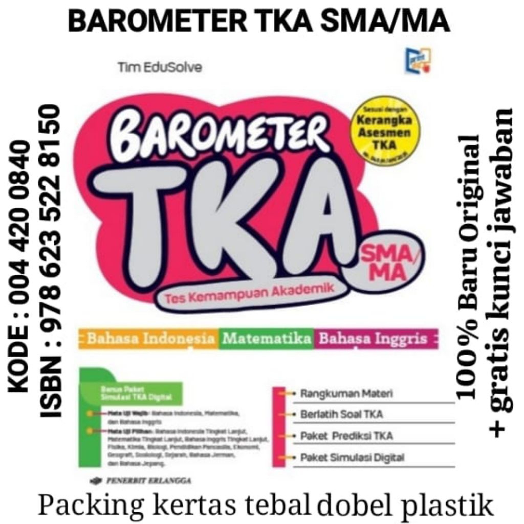Barometer book for TKA exams, TKA high school academic test / MA 2025 ...