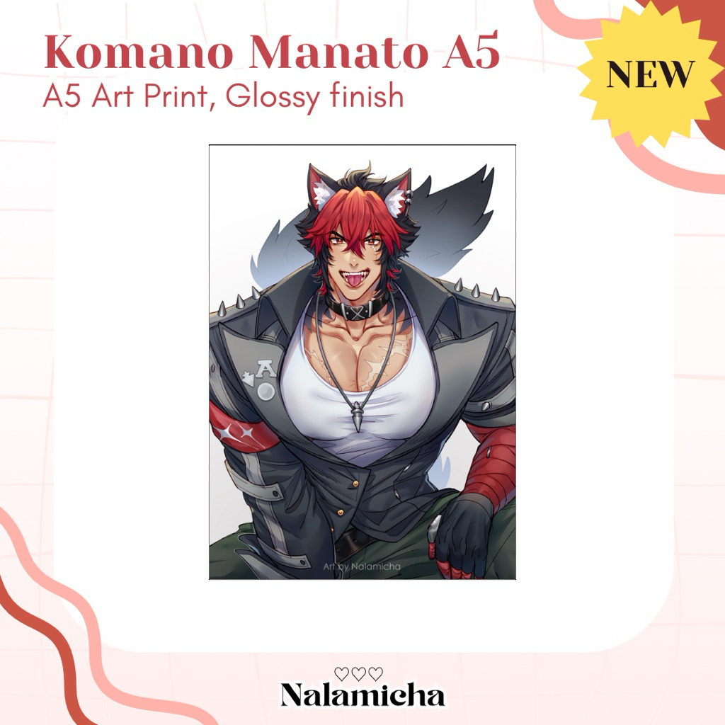  CF21 PREORDER Komano Manato ZZZ A5 Art Print By Nazicha Shopee 