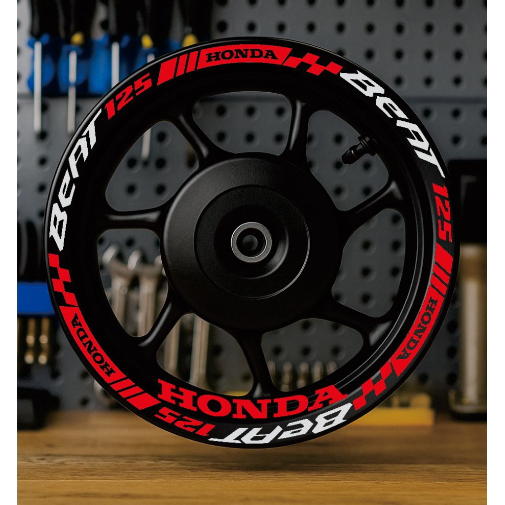 HONDA WHEEL STICKERS CUTTING STICKERS HONDABEAT | Shopee Philippines