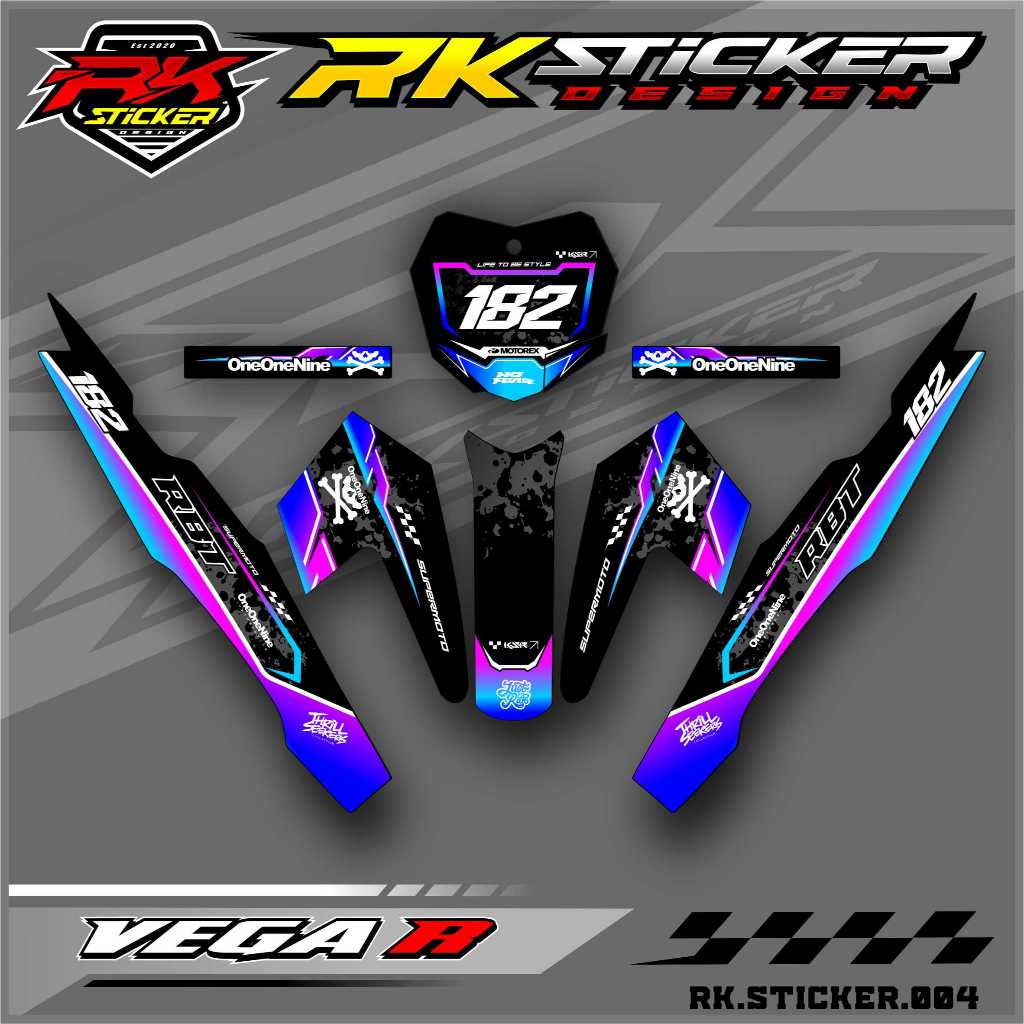 RBT/GTX VEGA R NEW Variation Sticker Modified Duck Sticker RBT NEW ...