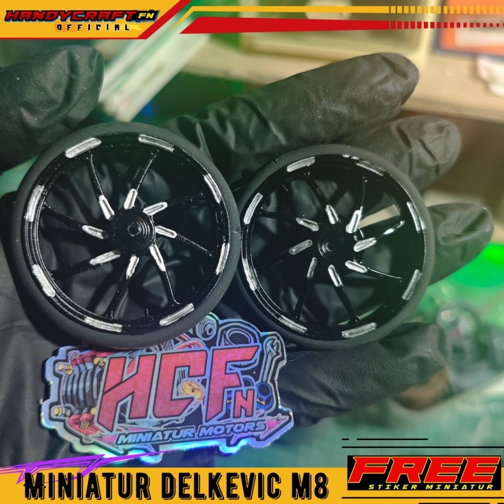 DELKEVIC M8 Miniature Rims Ring 17 Pair Front Rear 1:12 Scale | Shopee ...