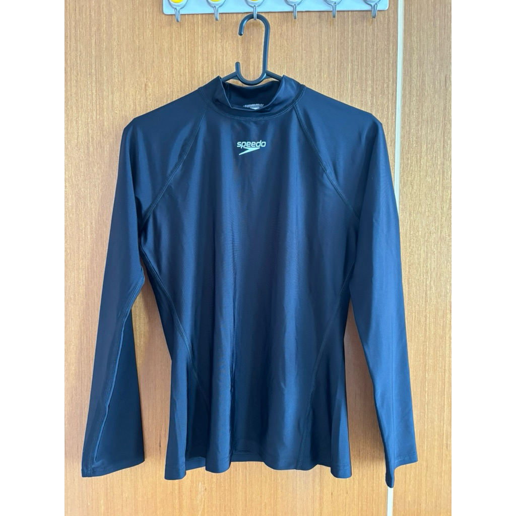 NEW SPEEDO Rash Guard for Women, size M, black | Shopee Philippines
