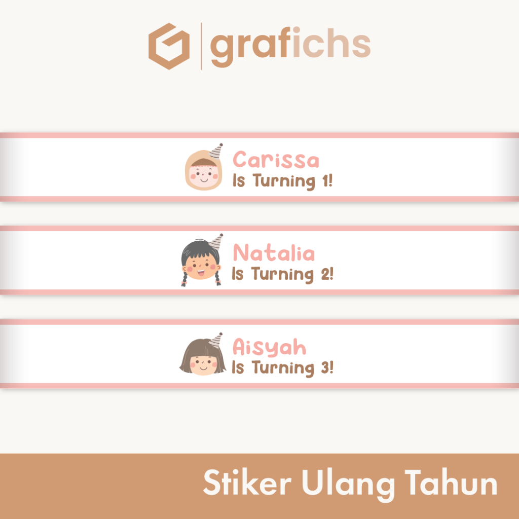 [7 pcs] GISH51-60 Birthday Belt Stickers by Grafichs | Shopee Philippines