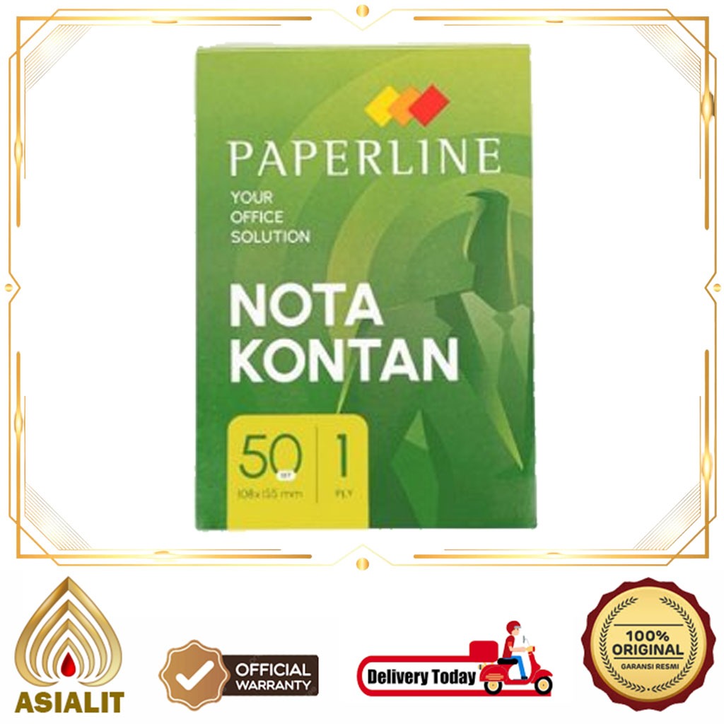 Paperline Cash Note 1Ply Small White 50 Sheets | Shopee Philippines