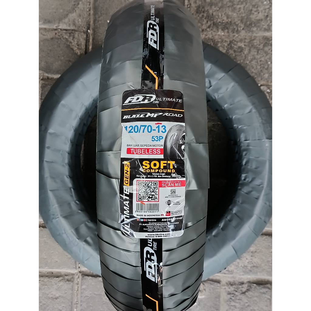 Tubeless Outer Tire 120/70-13 140/70-13 Soft Compound Blaze MP FDR ...