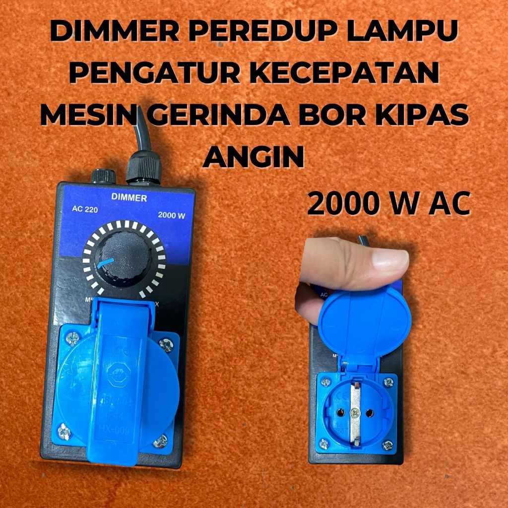 MESIN DIMMER 2000 WATT AC light DIMMER speed regulator grinder drill ...