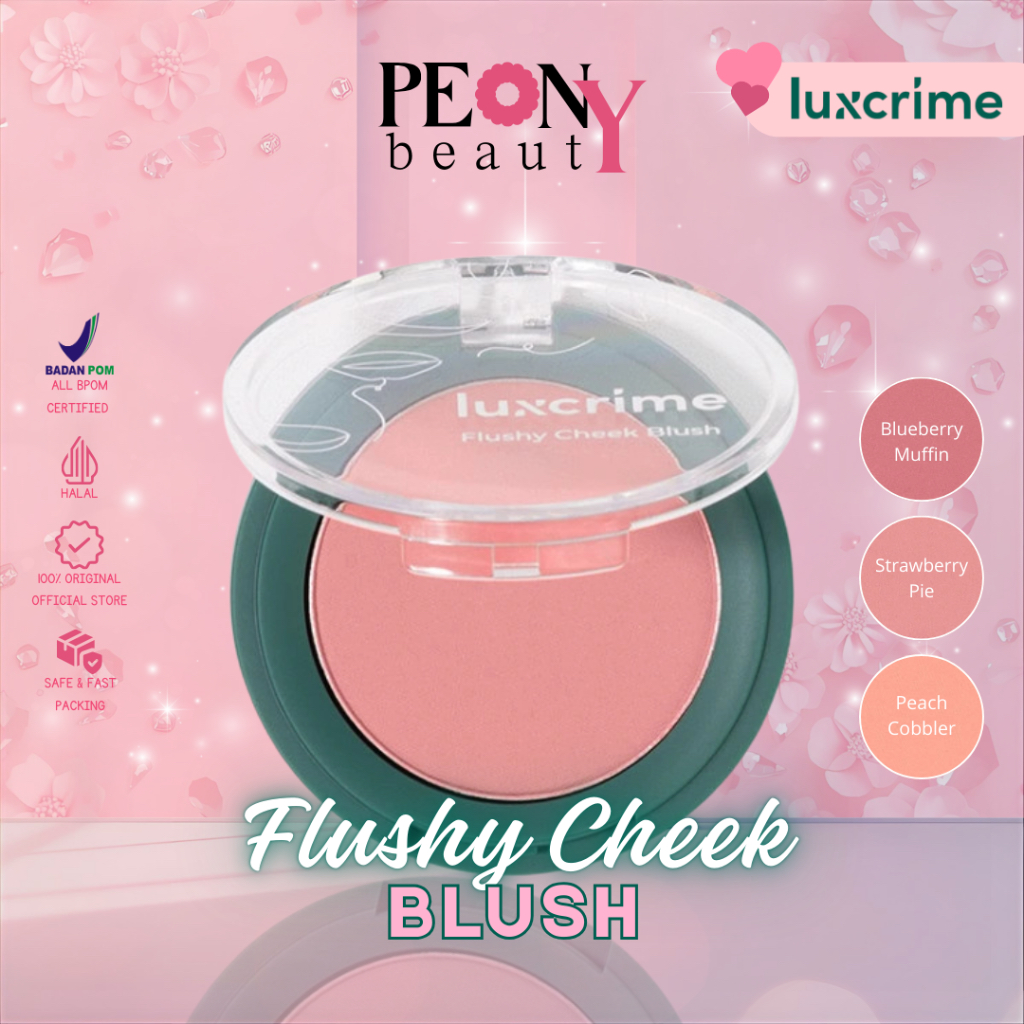 LUXCRIME Flushy-Cheek Blush | Intense Color For Brighter Face | Long ...