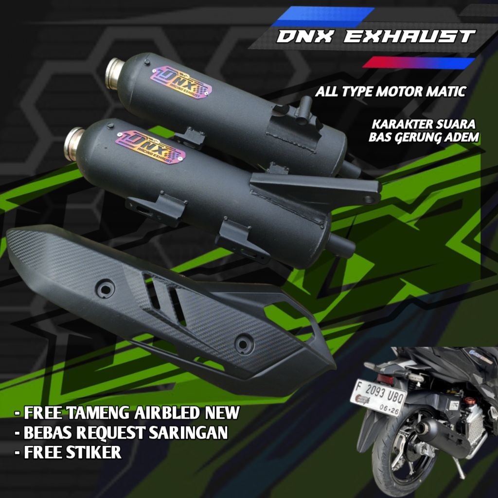 (SERINCER ONLY) STANDARD RACING EXHAUST ORIGINAL DNX EXHAUST BEAT MIO ...