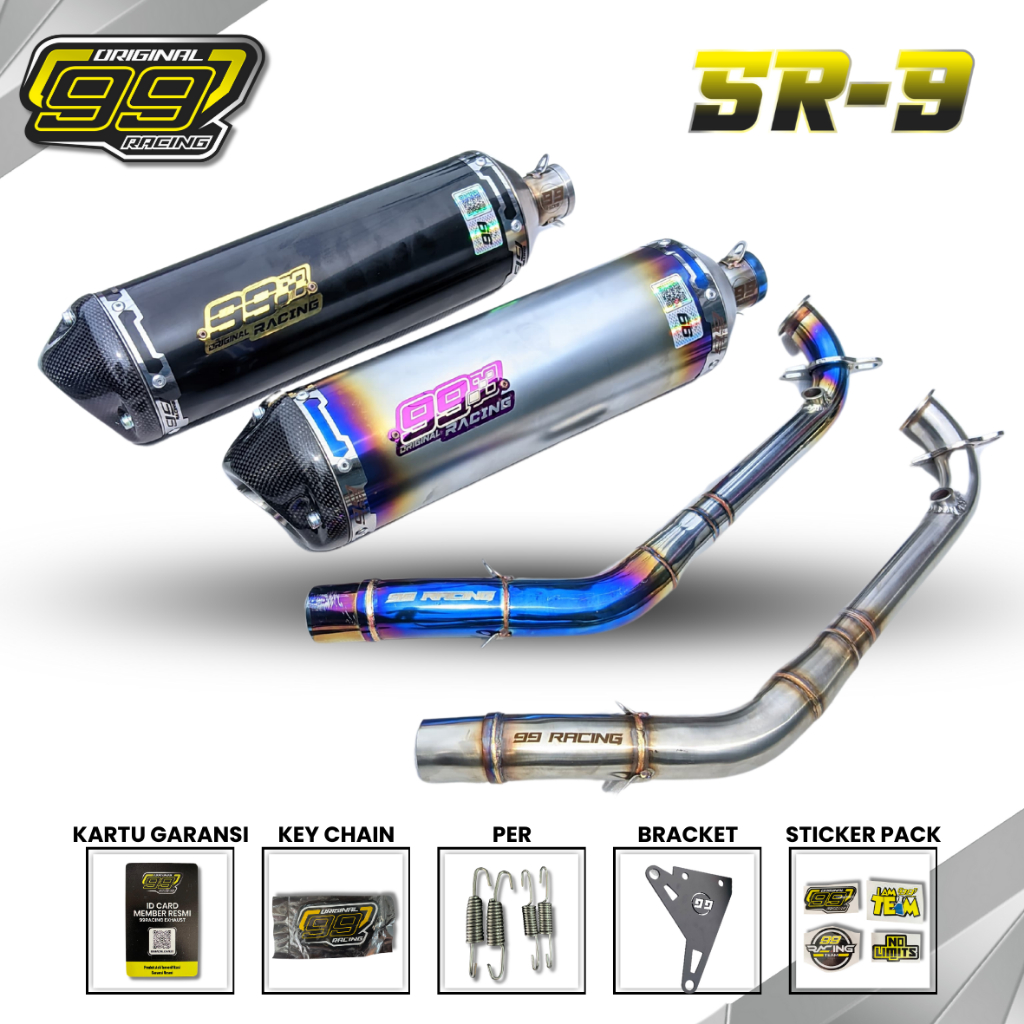 Honda Stylo 160cc Standard racing exhaust type SR-9 inlet 38mm | Shopee ...