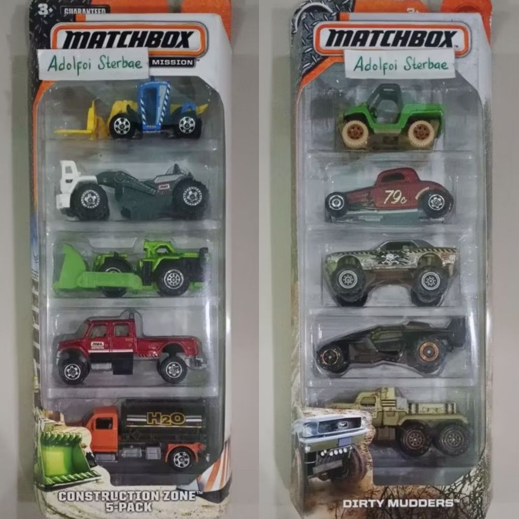 Matchbox gift pack gp isi 5 construction zone 5 pack load lifter ...