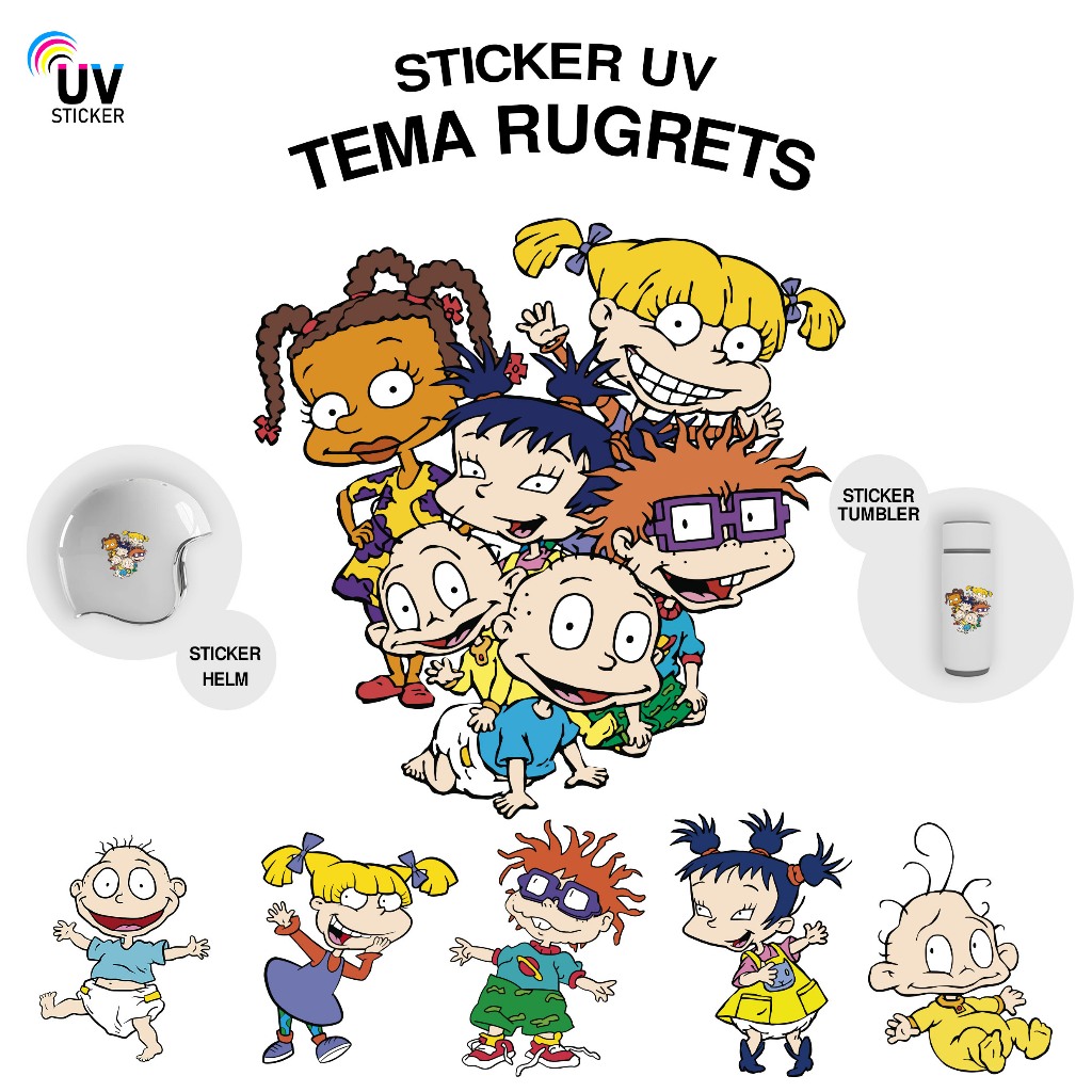 UV STICKERS - RUGRETS THEME | UV STICKERS, MOTORCYCLE STICKERS, CAR ...
