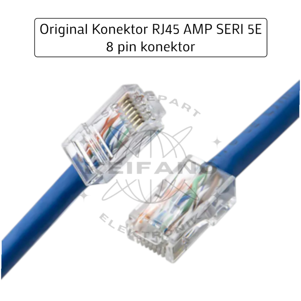 RJ45 AMP SE Series Cable Connector - 8pin WIFI Router, IPTV, XboX, ETC ...