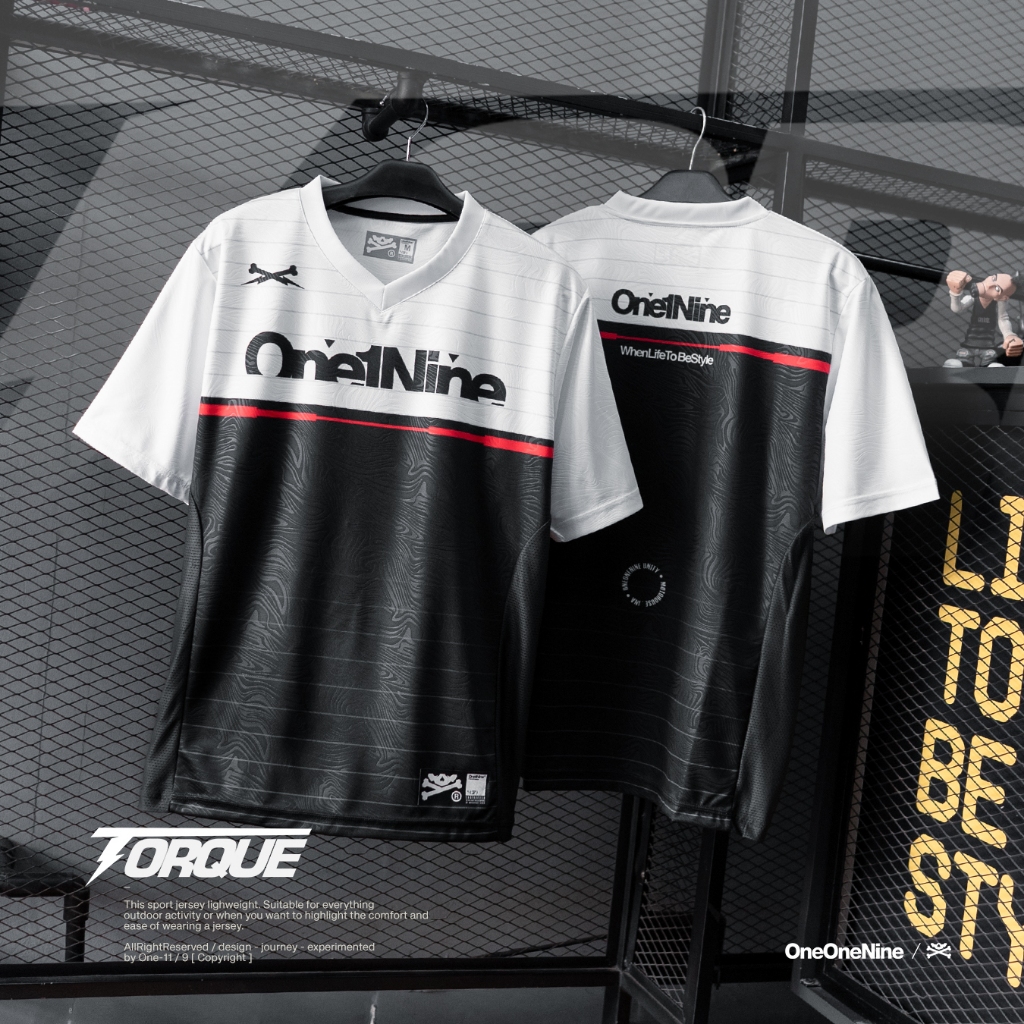 Oneonenine Ksr Jersey Torque Black White Series - Short Sleeve Sport ...