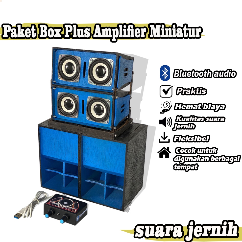 Supali 3 Inch Miniature Speaker Box Ready-to-Usebiru | Shopee Philippines
