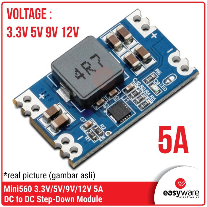 MINI560 5A 3.3V 5V 9V 12V DC Step Down Module Mini 560 Step Down ...