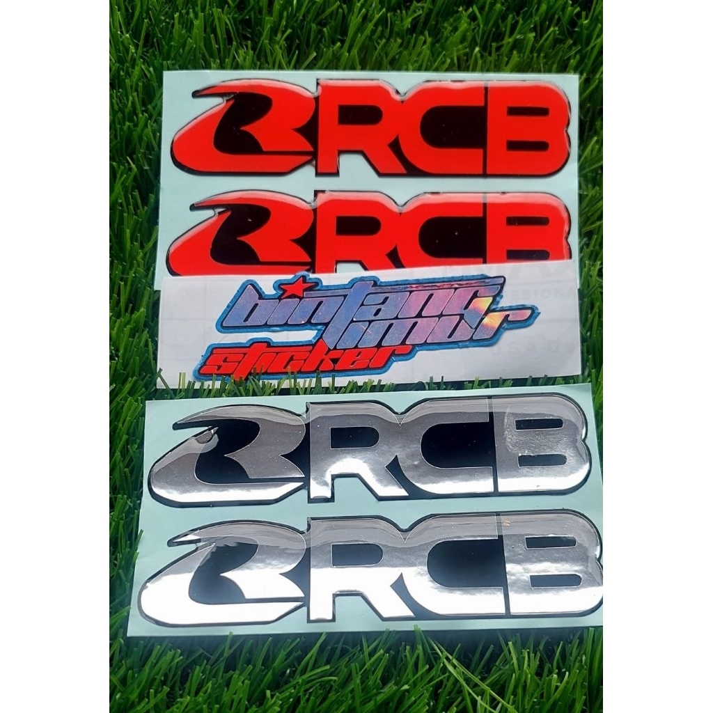 RCB SHOCK STICKER FLEXIBLE RESIN STICKER Motorcycle Sticker Decals ...