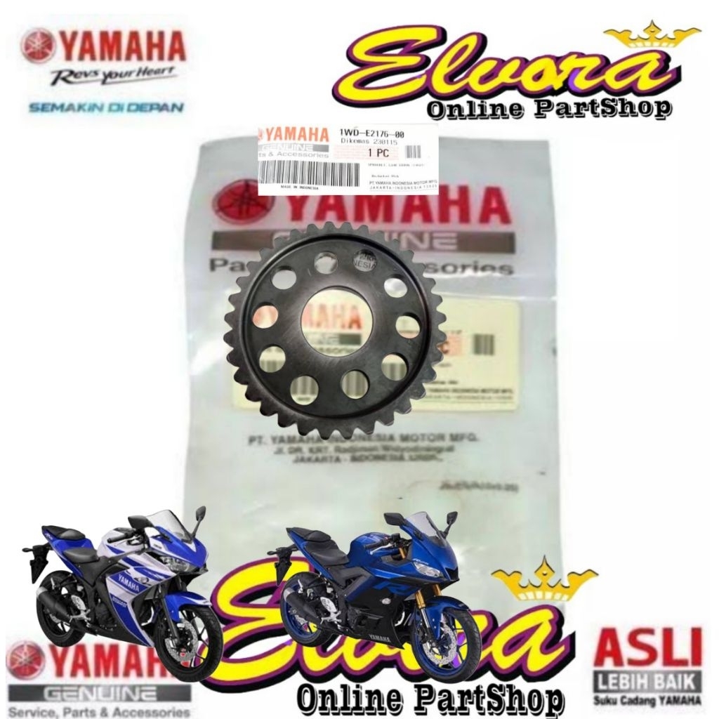 Sprocket cam chain original yamaha R25 eccentric gear 1WD-E2176-00 ...
