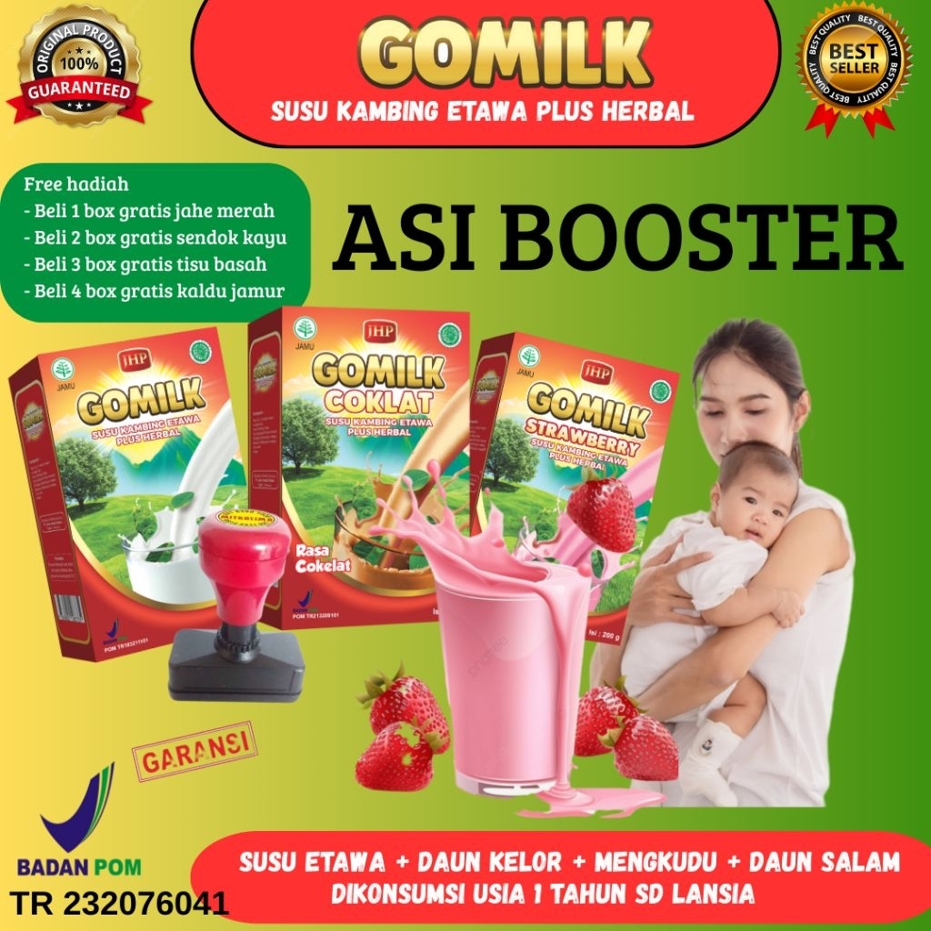 GOMILK 200gr – Etawa Goat Milk Herbal Breast Milk Booster | Natural ...