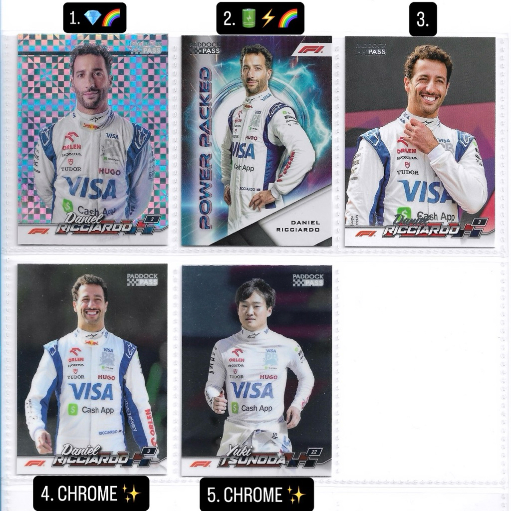 YUKI F1 Topps Paddock Card - Tsunoda & Daniel RicciardoYUKI (Racing ...