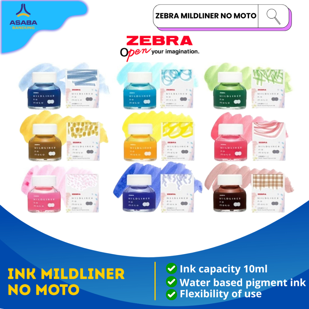 Asaba Bandung - ZEBRA MILDLINER NO MOTO HIGHLIGHTER INK - Mildliner ...