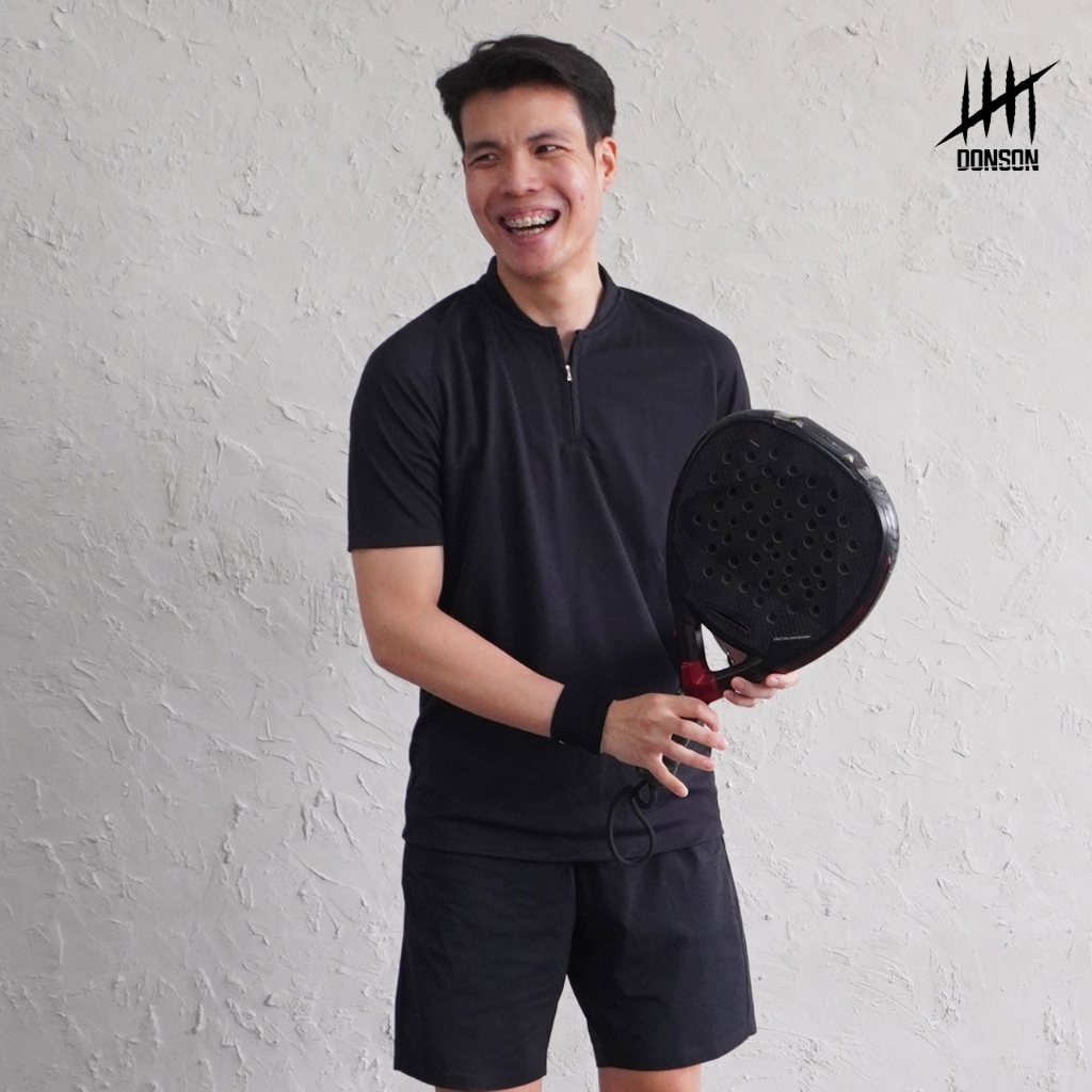 Donson Roger Pro Performance Padel Tennis Zip Plain SportPOLO | Shopee ...