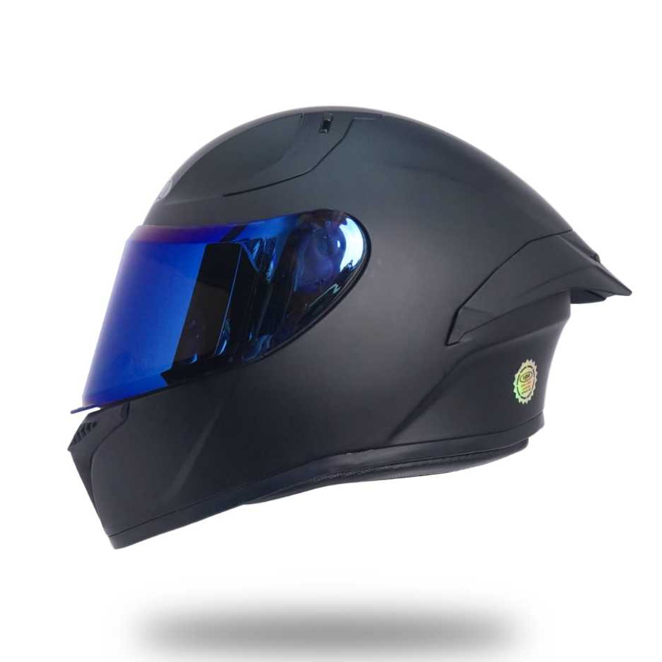 Latest Mla Crypton V2 Full Face Helmet Solid Black Matte Glass Visor ...
