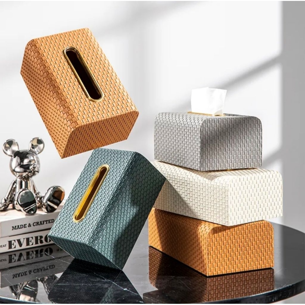 Luxurious Vintage Tissue Box with Gold Rim Luxury Tissue Box/ (Beige ...
