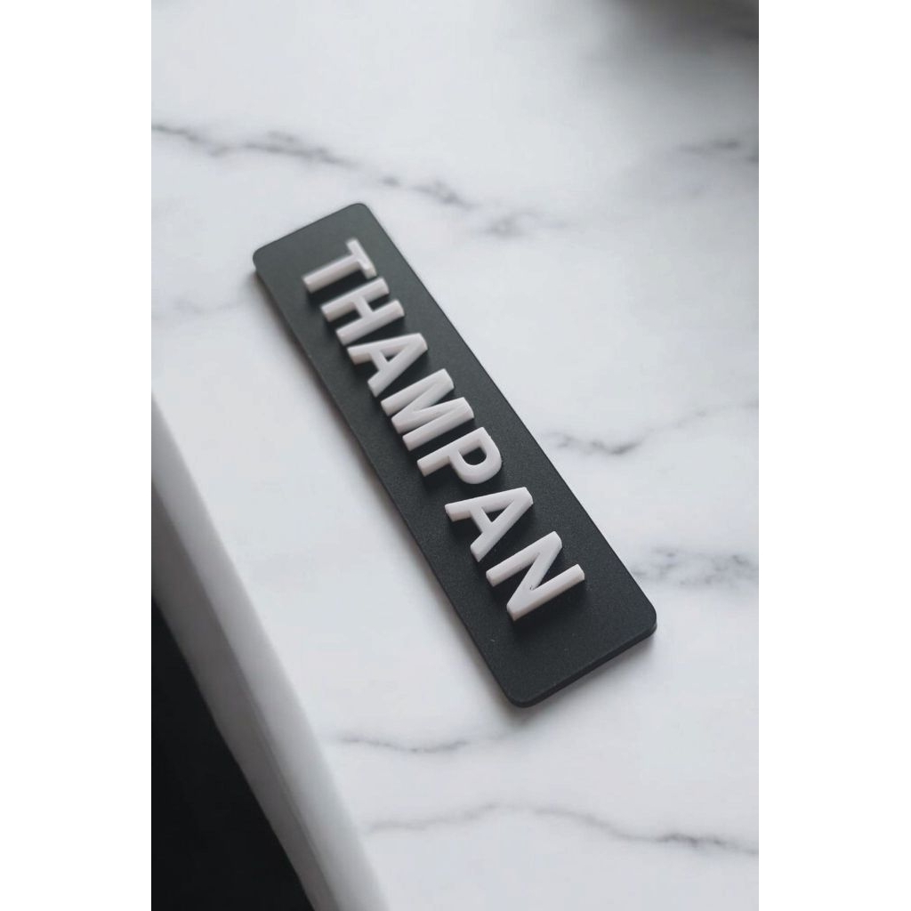 3D Embossed Chest Name Tag | Shopee Philippines
