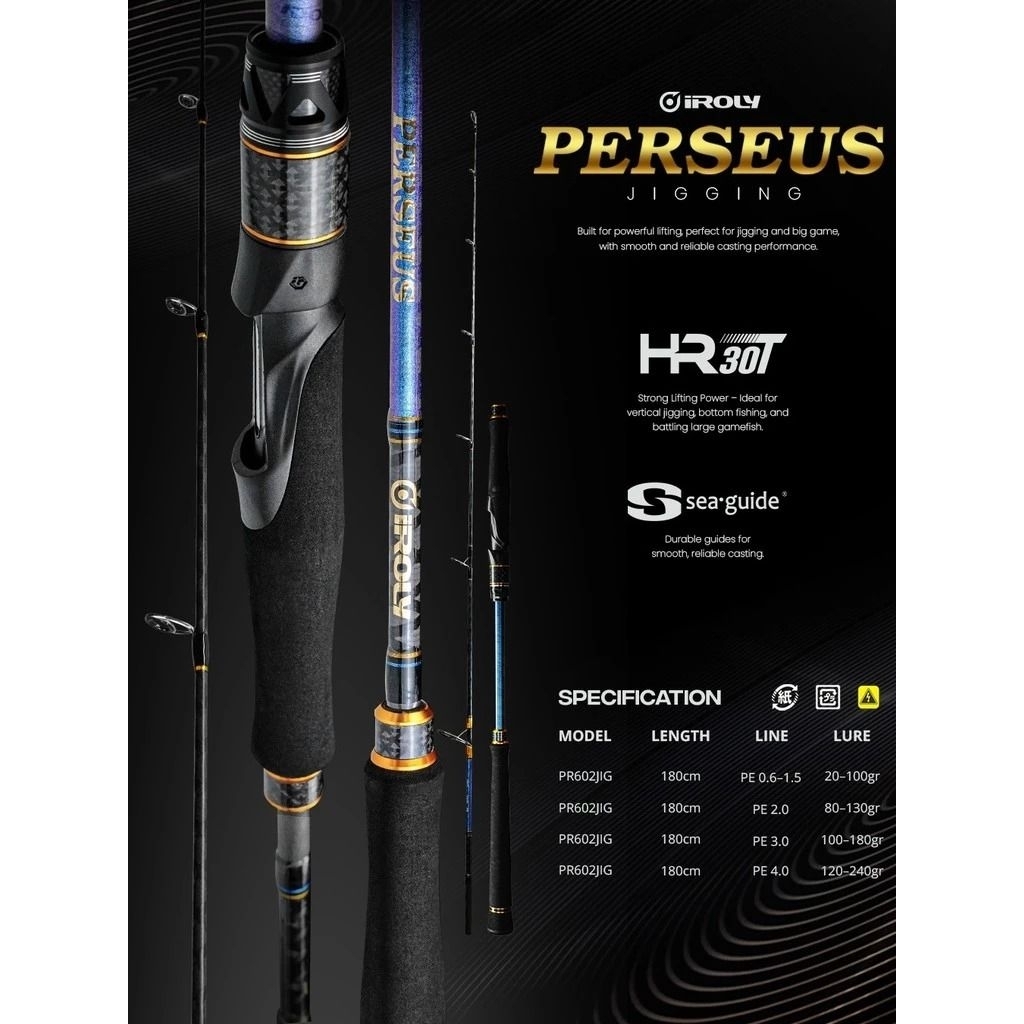 Iroly Perseus 602/180 Jig Rod | Shopee Philippines