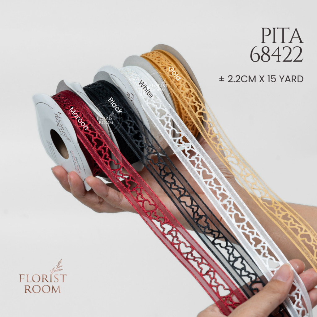 Ribbon 68422 ±2cm x 15 yards - Ribbon - DIY - Gift Ribbon | Shopee ...
