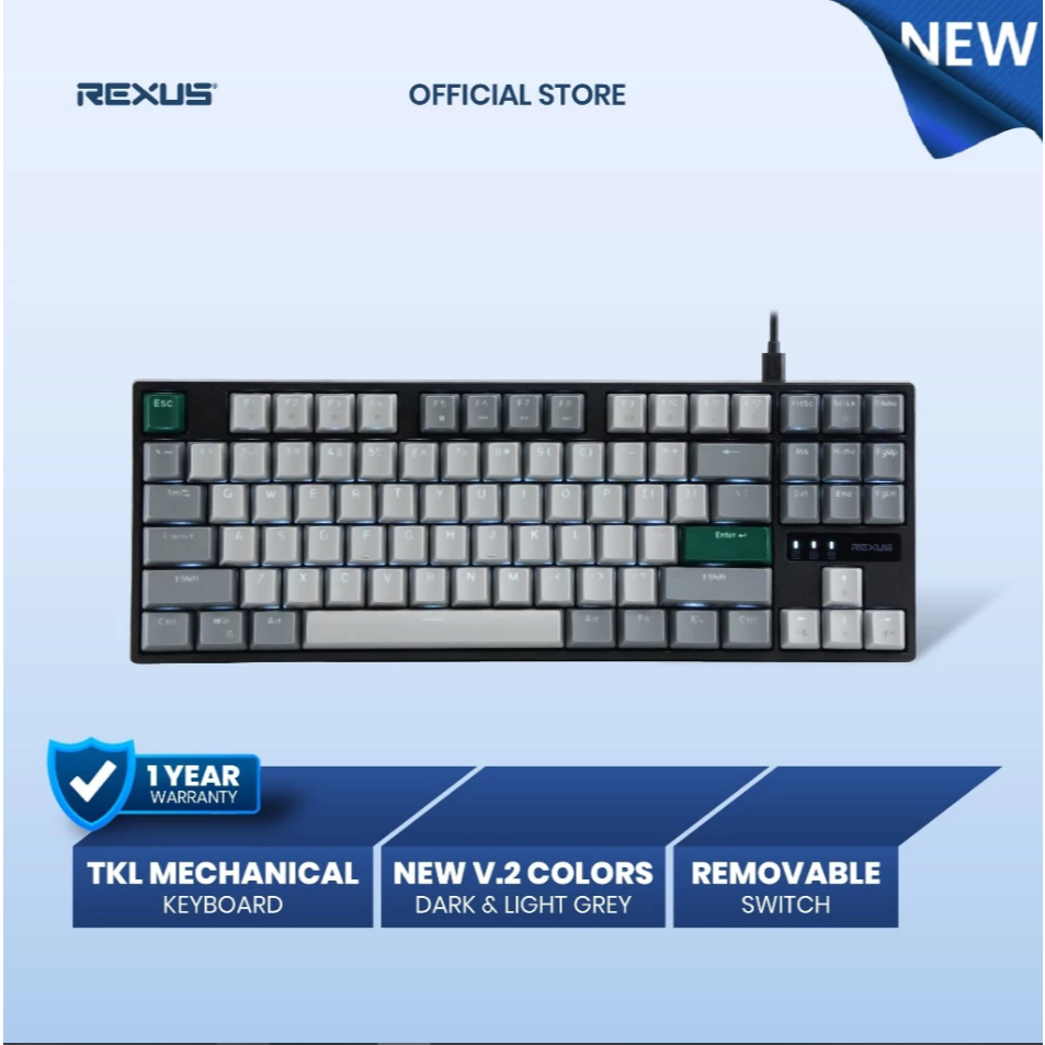 Rexus Heroic KX4 V2 Gaming Keyboard Removable switch official warranty ...