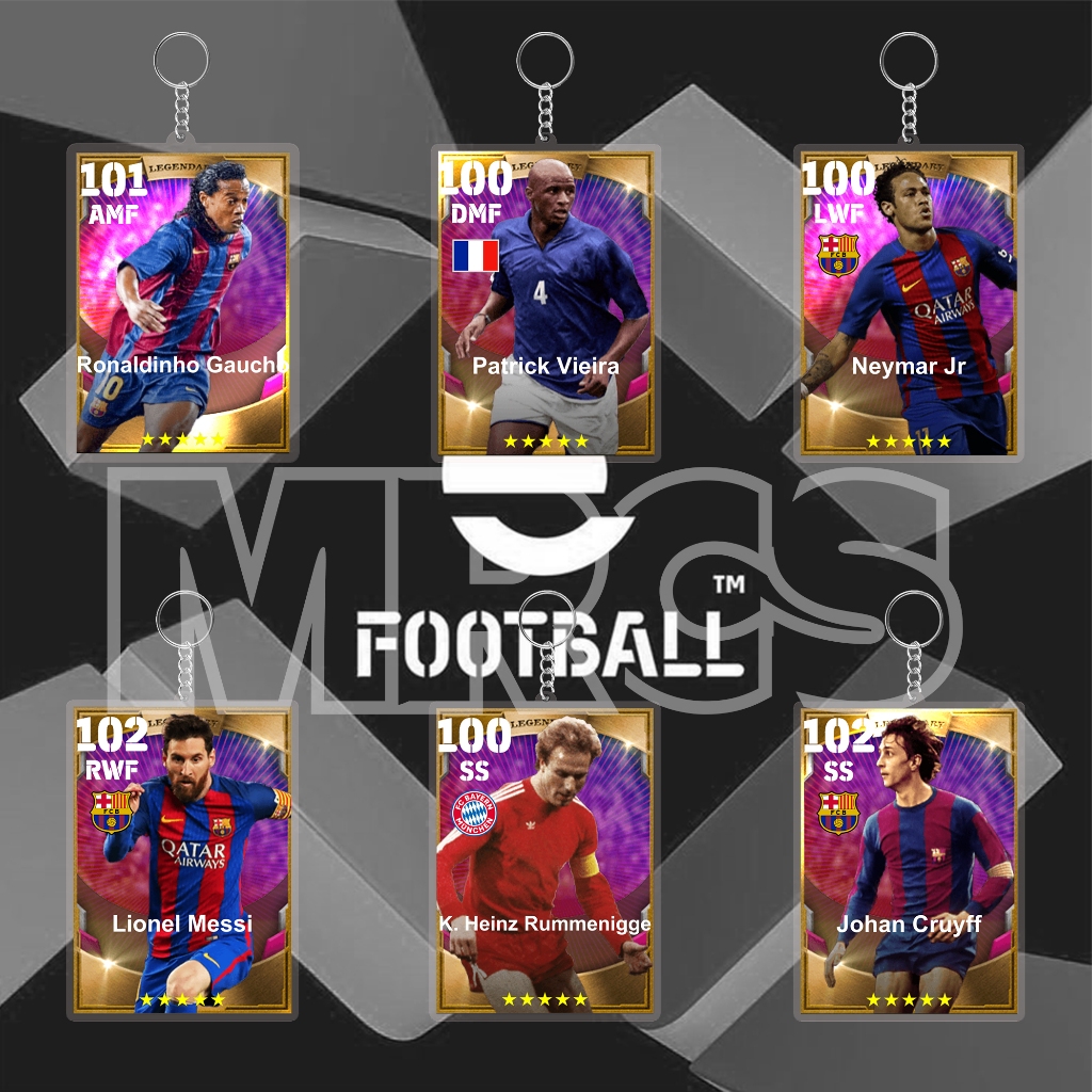 GANTUNGAN Acrylic Keychain eFootball Iconic Edition Card/ Keychain