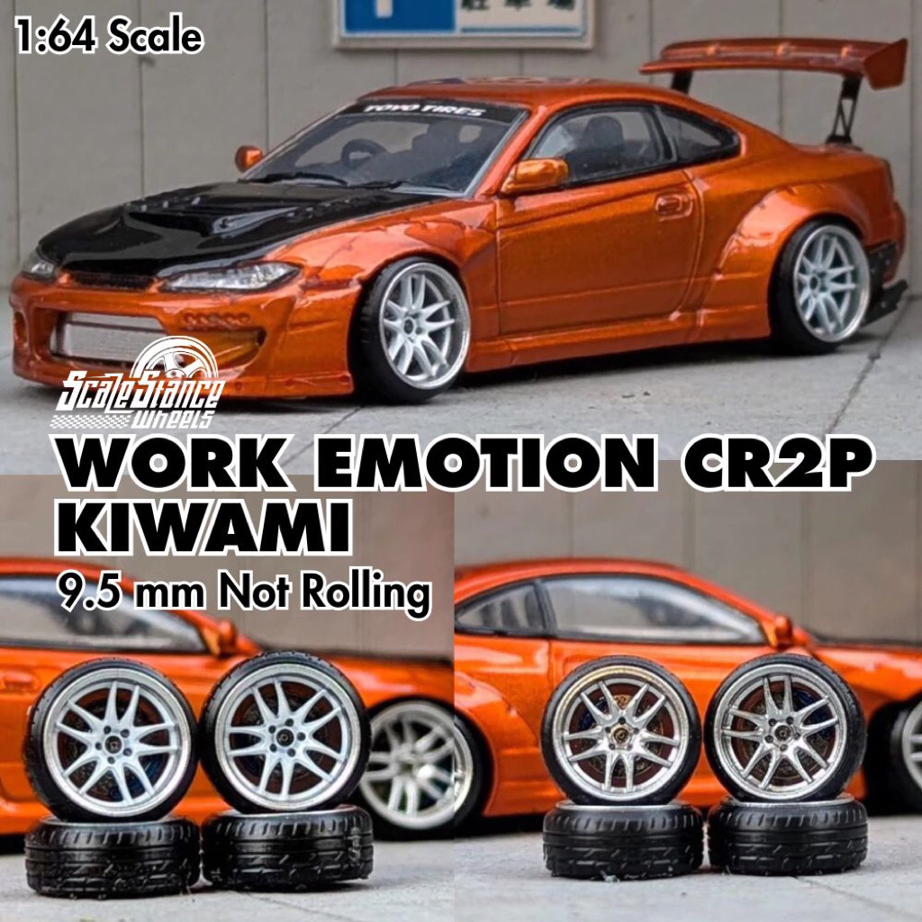 Kiwami 9.5mm Diecast Work Emotion CR2P Rims 1: Miniscale Scale Stance64 ...
